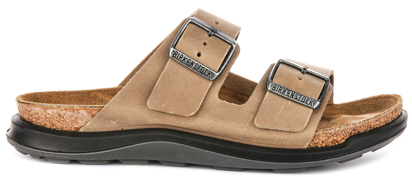 Birkenstock Arizona Sandalen | Tabak echt leer - Crosstown Zool voor Dames - Normale Pasvorm