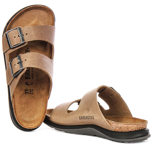 Birkenstock Arizona Sandalen | Tabak echt leer - Crosstown Zool voor Dames - Normale Pasvorm
