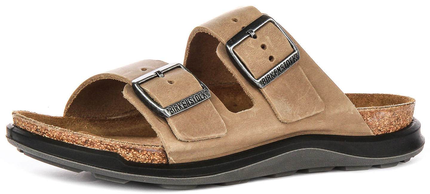 Birkenstock Arizona Sandalen | Tabak echt leer - Crosstown Zool voor Dames - Normale Pasvorm