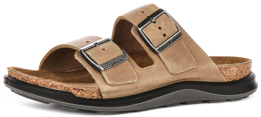 Birkenstock Arizona Sandalen | Tabak echt leer - Crosstown Zool voor Dames - Normale Pasvorm