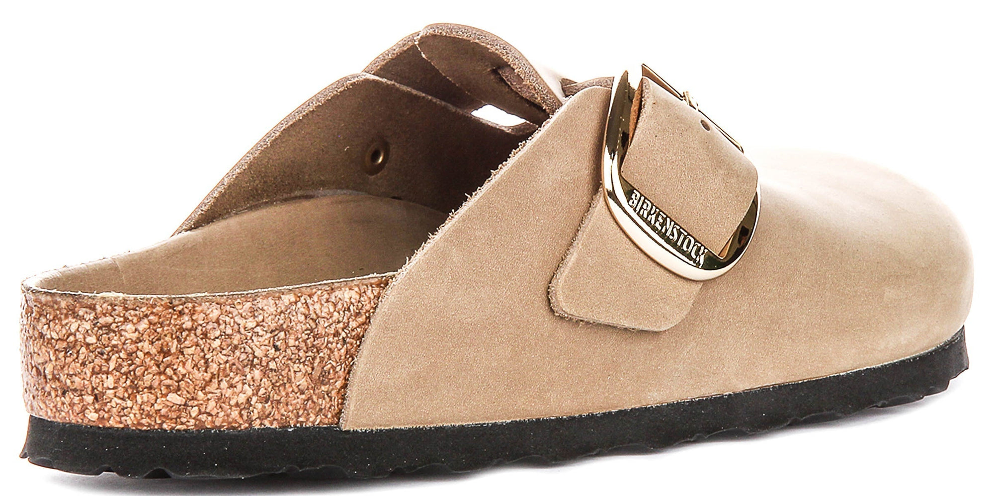 Zuecos Birkenstock Boston | Cuero nobuk tabaco - Hebilla grande para hombres y mujeres - Ajuste regular