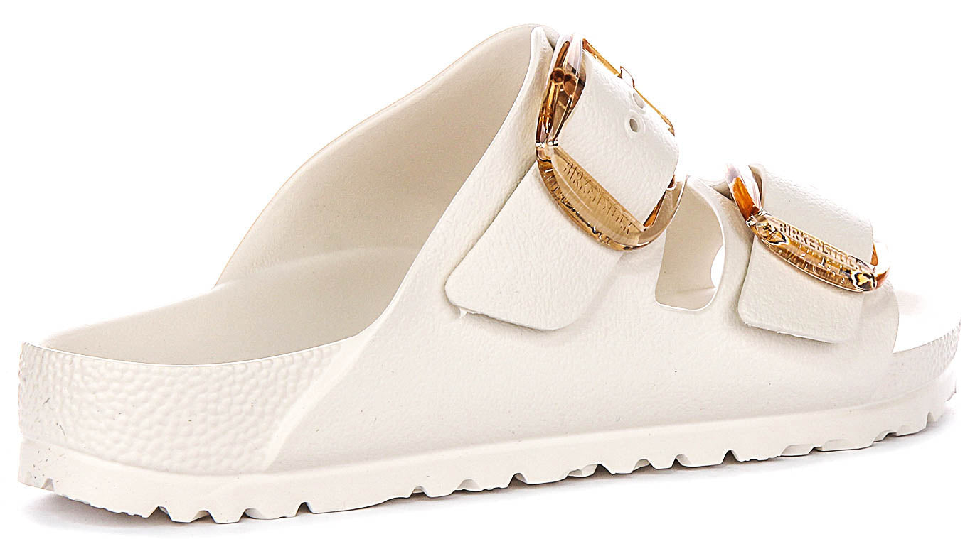 Sandalias Birkenstock Arizona | EVA blanco - Hebilla grande para hombres y mujeres - Ajuste estrecho