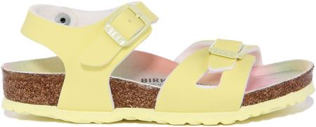 Birkenstock Rio Sandaler | Rosa Birko-Flor - Metallisk finish för barn