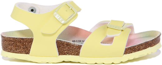 Birkenstock Rio Sandaler | Rosa Birko-Flor - Metallisk finish för barn